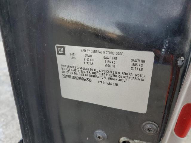 2008 Chevrolet Impala Lt VIN: 2G1WT58N889268836 Lot: 75772573