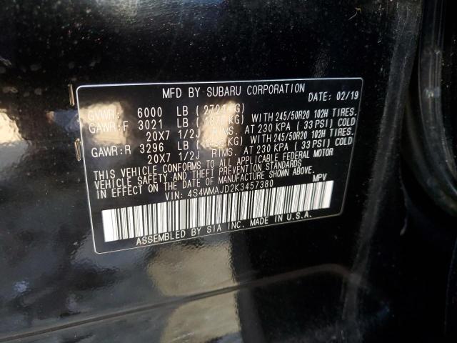 4S4WMAJD2K3457380 Subaru Ascent Limited