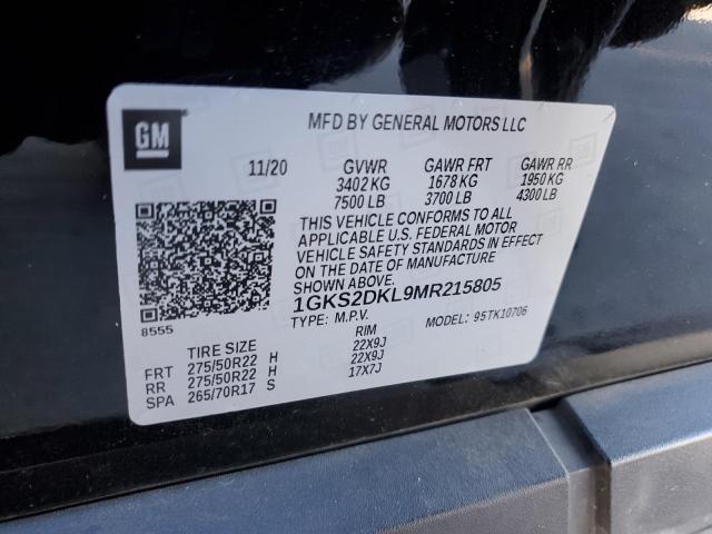 1GKS2DKL9MR215805 | 2021 GMC YUKON DENA