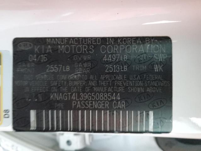 KNAGT4L39G5088544 KIA Optima Lx