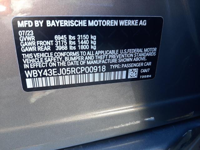 2024 BMW I7 EDRIVE5 WBY43EJ05RCP00918