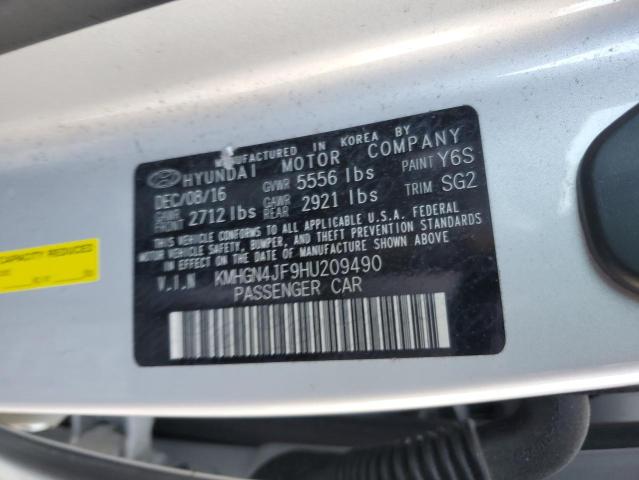 2017 GENESIS G80 ULTIMA KMHGN4JF9HU209490