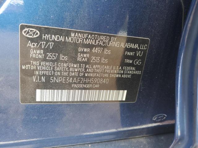 2017 HYUNDAI SONATA SPO - 5NPE34AF2HH590840