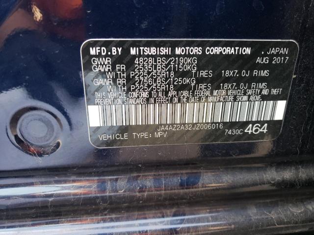 JA4AZ2A32JZ006016 Mitsubishi Outlander Es