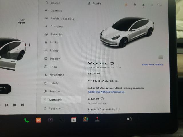 5YJ3E1EA0MF867184 | 2021 Tesla model 3