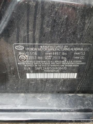 5NPE24AF5GH408470 | 2016 HYUNDAI SONATA SE