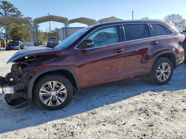 VIN 5TDKKRFH7ES018665 2014 Toyota Highlander, Xle no.1