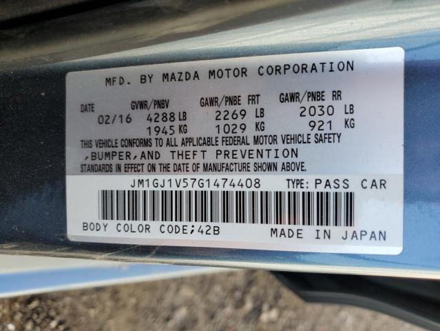 2016 MAZDA 6 TOURING - JM1GJ1V57G1474408