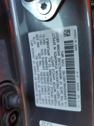 2HKRW2H94LH657783 | 2020 HONDA CR-V TOURI