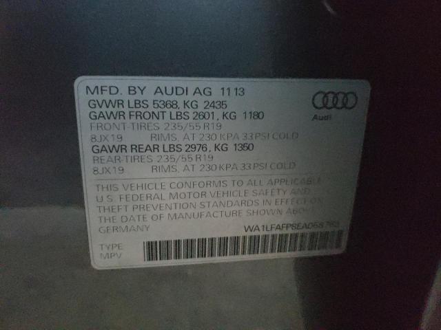 VIN WA1LFAFP8EA058763 2014 Audi Q5, Premium Plus no.12