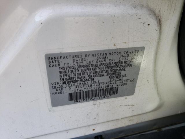 3N1CP5DV1ML518769 Nissan KICKS SR