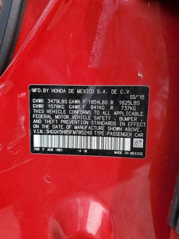 2015 HONDA FIT 3HGGK5H85FM785249