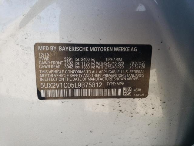2020 BMW X4 XDRIVE3 - 5UX2V1C05L9B75812