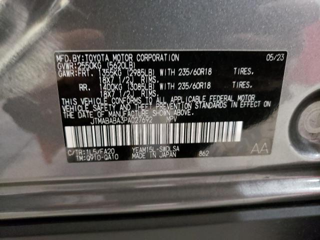 2023 SUBARU SOLTERRA P JTMABABA3PA027692