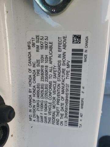 2HKRW1H59HH519137 Honda CR-V EX