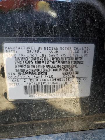 2022 NISSAN KICKS S - 3N1CP5BV9NL497240