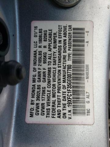 2016 HONDA CIVIC EX - 19XFC1F35GE007780