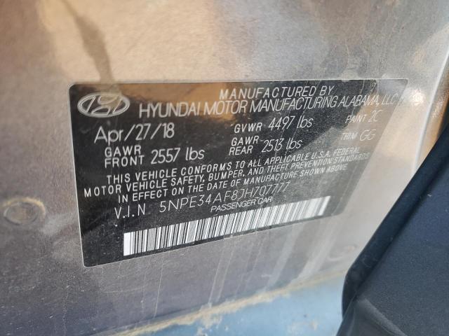 5NPE34AF8JH707777 | 2018 HYUNDAI SONATA SPO