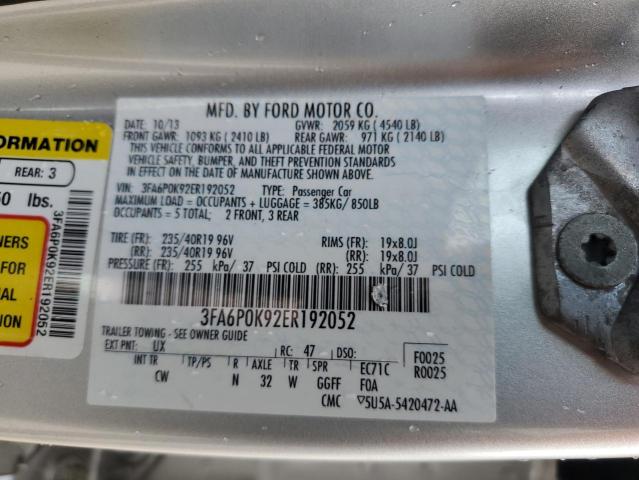 3FA6P0K92ER192052 | 2014 FORD FUSION TIT