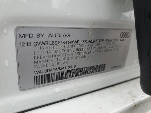 WAU8DAF87KN010618 Audi A8 L