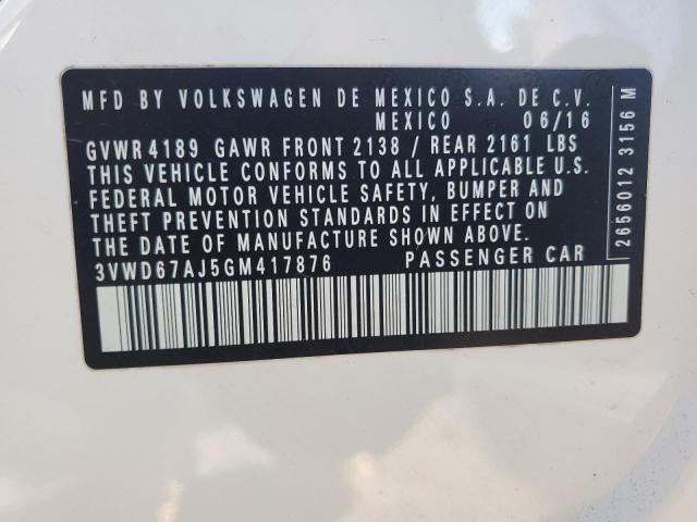 2016 VOLKSWAGEN JETTA SE - 3VWD67AJ5GM417876