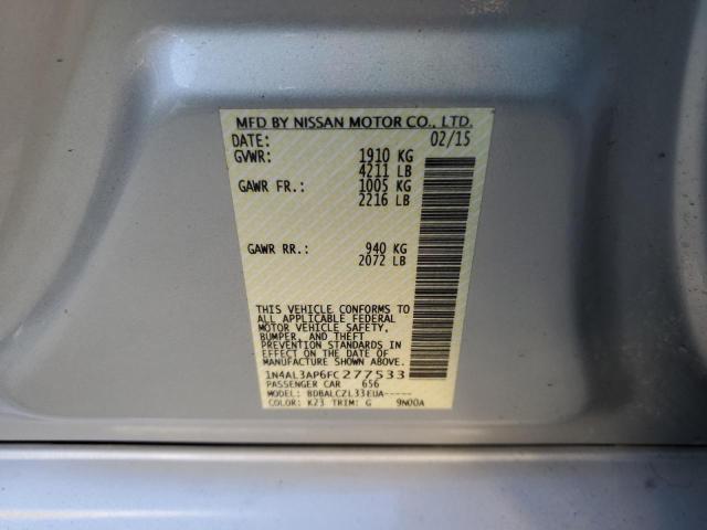 1N4AL3AP6FC277533 Nissan ALTIMA 2.5