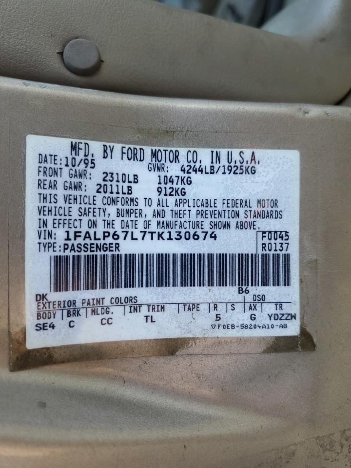 1FALP67L7TK130674 1996 Ford Contour Se