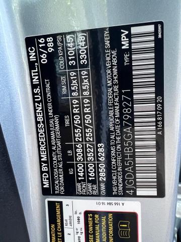 4JGDA5HB5GA798271 Mercedes-Benz Gle 350 4matic