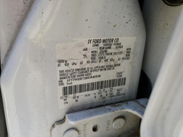 1FT7W2BT2BEB40508 | 2011 Ford f250 super duty