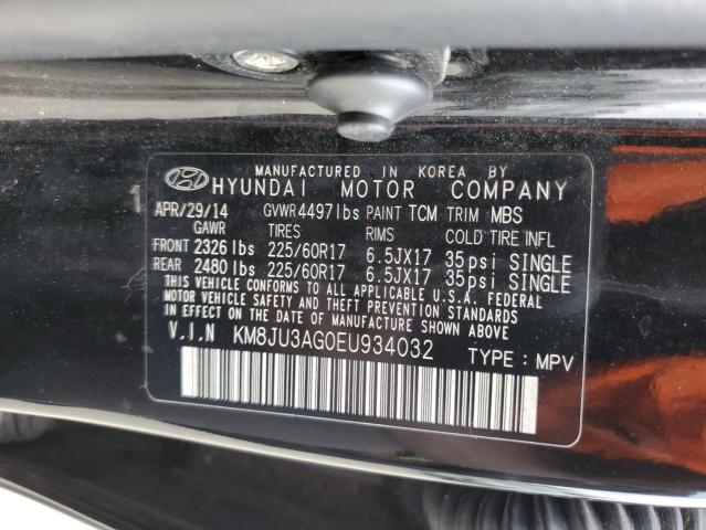 KM8JU3AG0EU934032 | 2014 Hyundai tucson gls