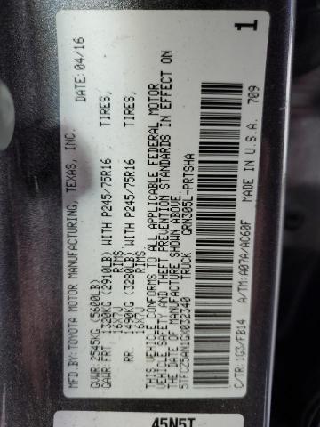 2016 TOYOTA TACOMA DOU - 5TFCZ5AN1GX032340
