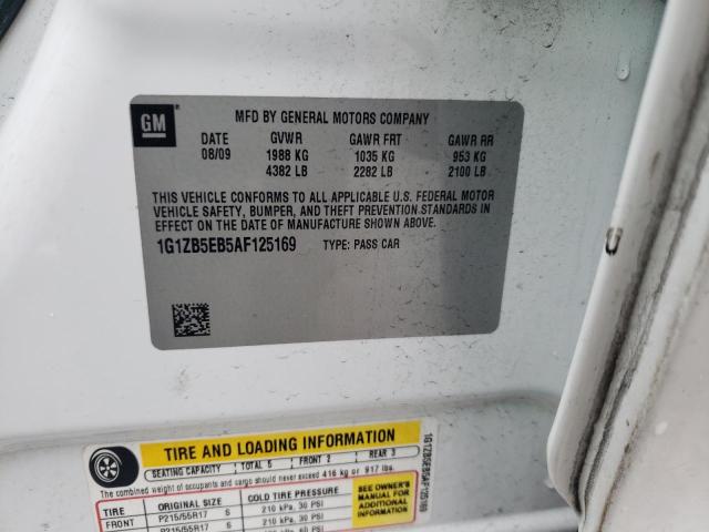 2010 Chevrolet Malibu Ls VIN: 1G1ZB5EB5AF125169 Lot: 78214113