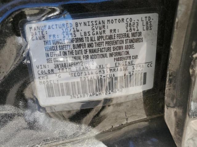 3N1AB7AP6HY219892 Nissan SENTRA S