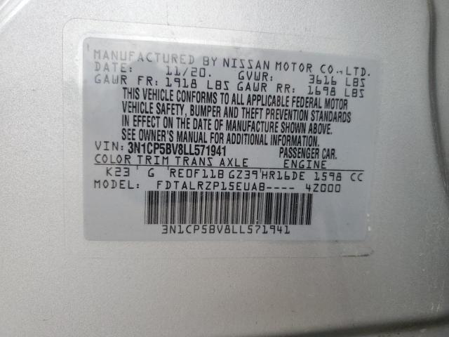 3N1CP5BV8LL571941 2020 Nissan Kicks S