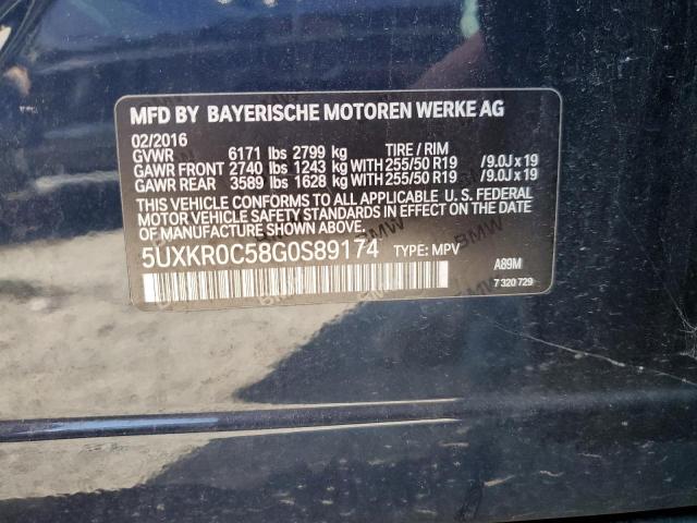 Lot #2189345589 2016 BMW X5 XDRIVE3 salvage car