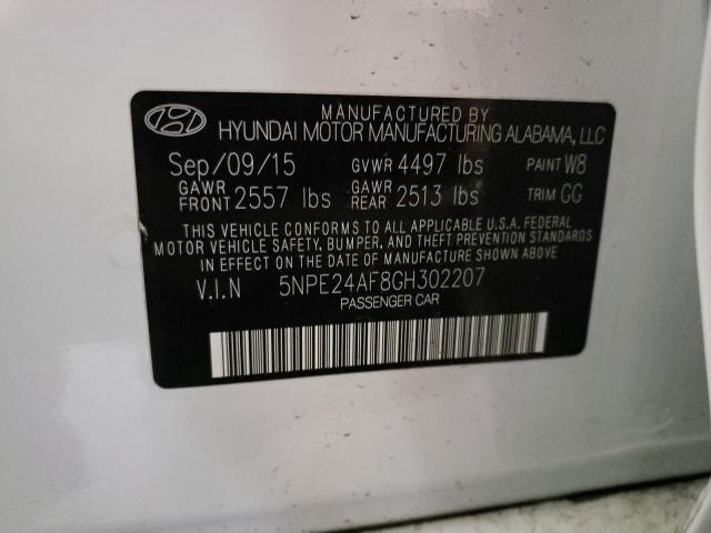 5NPE24AF8GH302207 | 2016 HYUNDAI SONATA SE