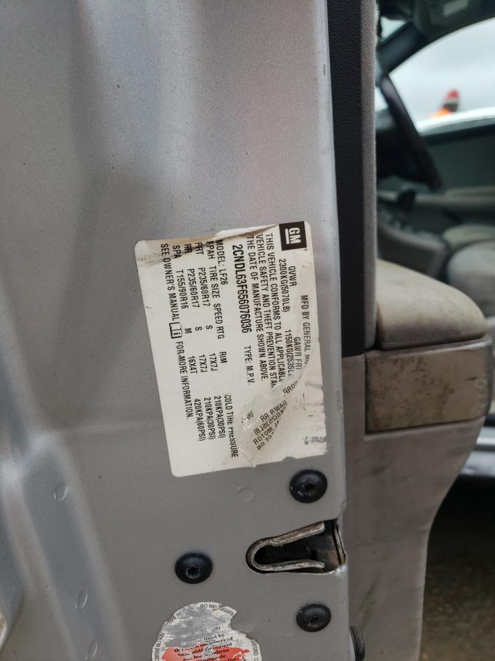 2cndl63f656076036 2CNDL63F656076036 2005 Chevrolet Equinox Lt