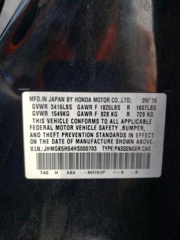 JHMGK5H54HS000703 Honda FIT LX