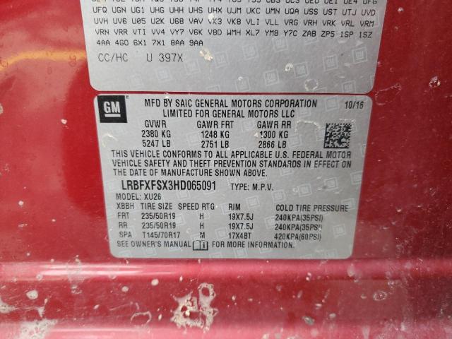 LRBFXFSX3HD065091 Buick Envision Premium Ii
