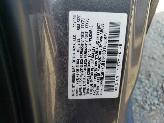 5FNRL5H32GB155963 2016 HONDA ODYSSEY - Image 13