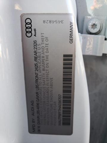2017 AUDI A3 E-TRON - WAUTPBFF7HA036707