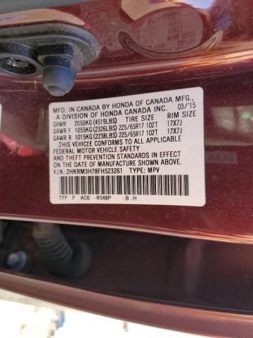 2015 HONDA CR-V EXL - 2HKRM3H78FH523261