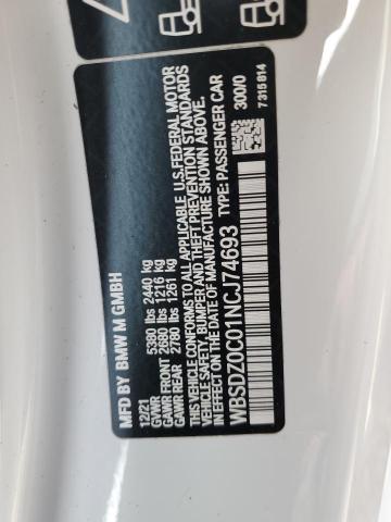 2022 BMW M8 - WBSDZ0C01NCJ74693