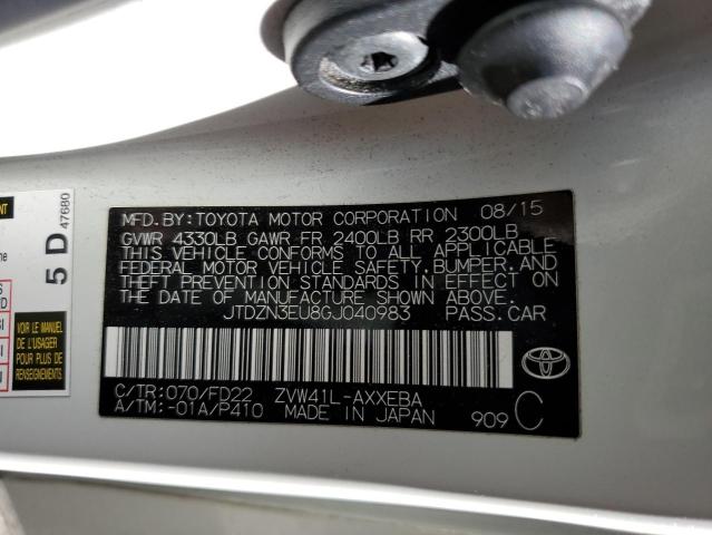 JTDZN3EU8GJ040983 Toyota PRIUS V