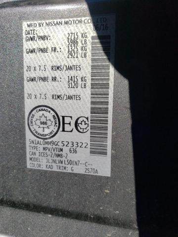 2016 INFINITI QX60 - 5N1AL0MM9GC523322