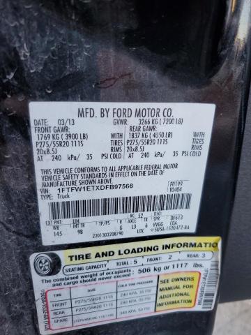 Image 12 of 2013 Ford F-150 salvage vehicle - Lot #75583593 at Copart