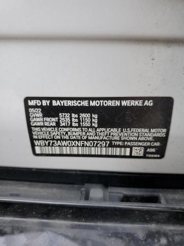 2022 BMW I4 EDRIVE4 WBY73AW0XNFN07297