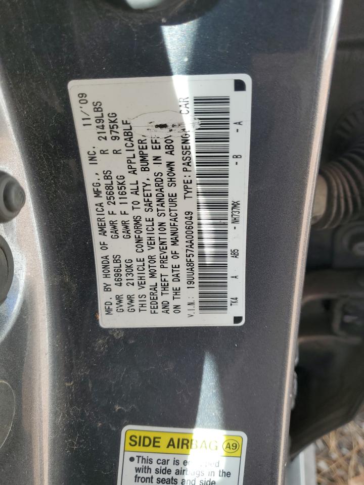 19UUA8F57AA006049 2010 Acura Tl