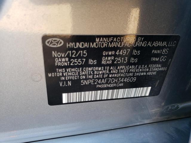 5NPE24AF7GH344609 | 2016 HYUNDAI SONATA SE