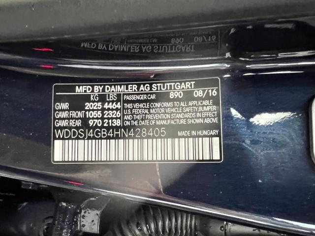 WDDSJ4GB4HN428405 Mercedes-Benz CLA 250 4MATIC